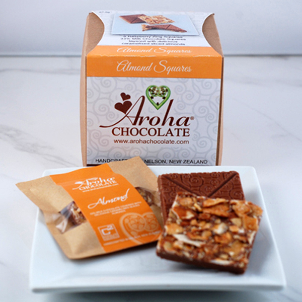 Aroha Chocolate Almond Squares Box