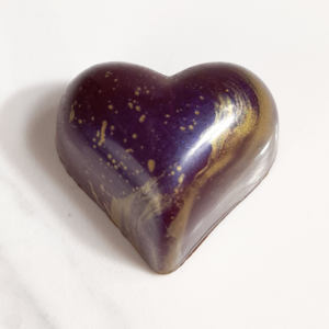 Boysenberry & Cream Chocolate Heart