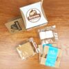 Aroha Chocolate S'mores Kit using Genuine USA Graham Crackers, American Marshmallows and Aroha Chocolate Squares - Parts top view