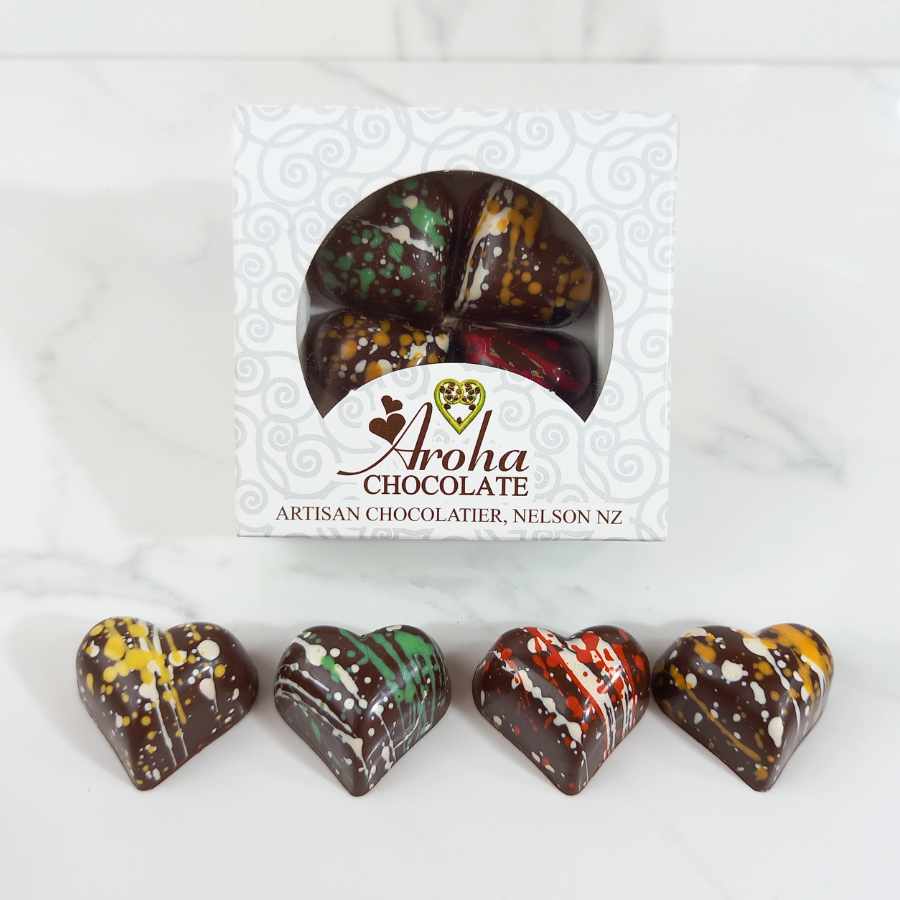 Aroha Chocolate Mixed Citrus Hearts Box