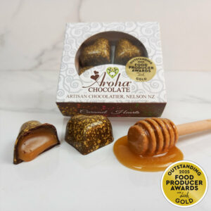 Aroha Chocolate Honey Caramel Hearts